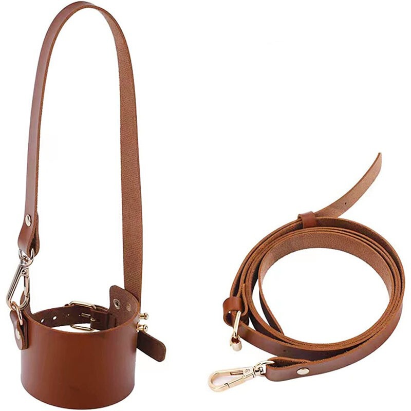 Adjustable Size Outdoor Water Cup Cup Set Portable Thermos Cup Set Water Kettle Lanyard Crossbody Water Bottle Bag