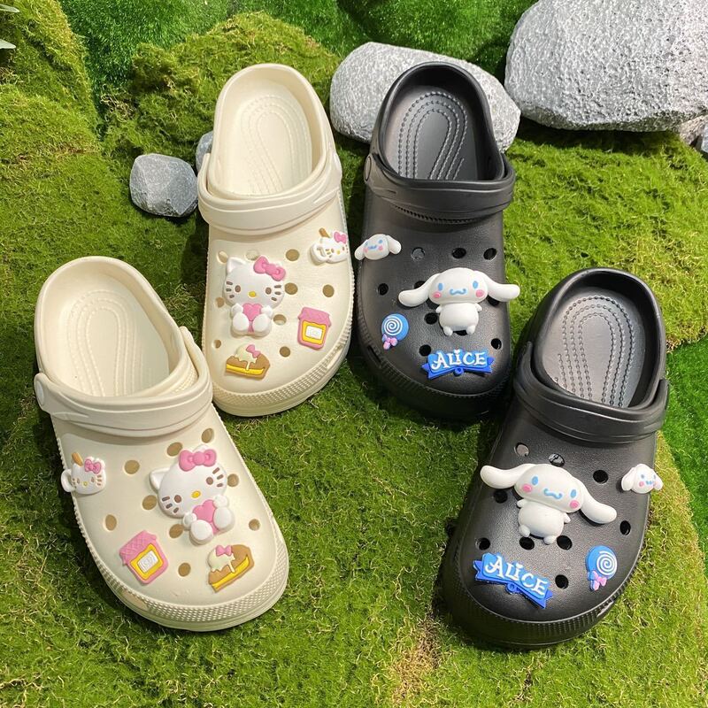 New Product Creative Clogs DIY Shoe Flowers Cute Girl Cartoon Versatile Slipper Accessories Removable Shoe Buckle Accessories