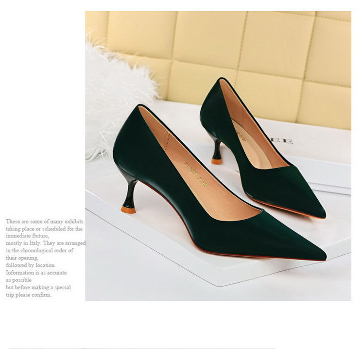 Dënn Absätz Héich Absätz flaach Mondpunkt Dammeschuhe Fréijoer an Hierscht nei Eenzelschuhe fir Fraen_voghion.com