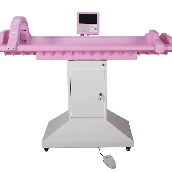 WS-RTG-1GD Ультразвуковое автоматическое измерение высоты и сидячей высоты в реальном времени Интеллектуальный прибор для физического осмотра младенцев Лежачие весы для малышей