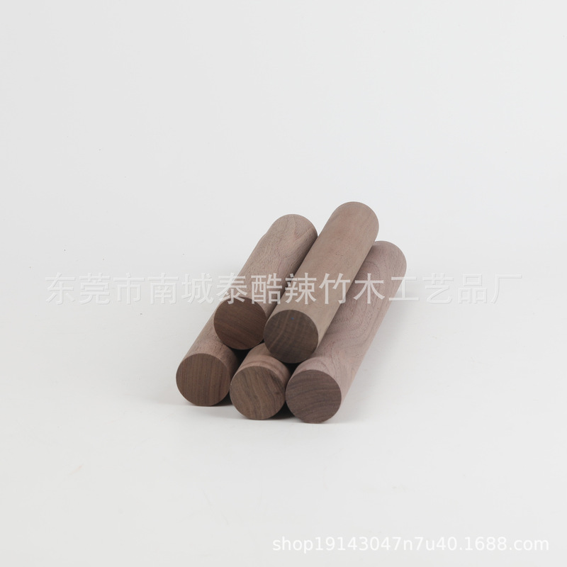 黒胡桃丸太棒丸太棒丸太棒diy建築模型手作り模型実木丸棒家具木棒|undefined