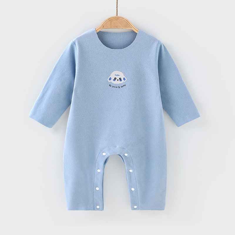 1211-블루 풀오버 점프수트