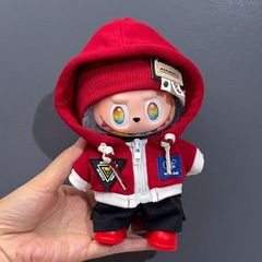前方高能labubu娃衣潮流外套拉链卫衣发带裤子套装坐姿站姿挂件衣