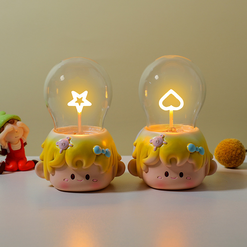 Lámpara de noche lámpara luminosa base de resina creativa para gatos adornos de animales decoración de escritorio exhibición artesanía regalos