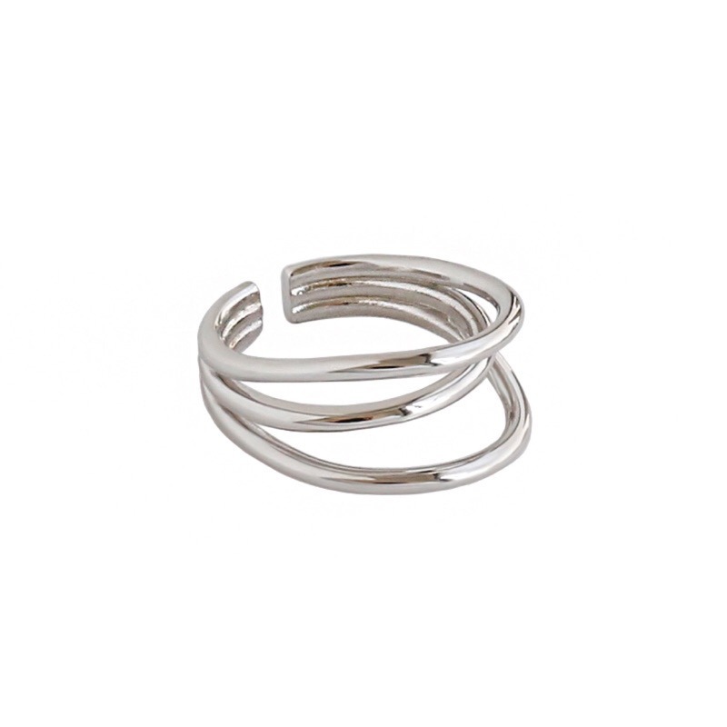 Womens KoreanStyle Fashionable MultiLayer Line Ring Ins Niche Normcore Bag Simple Personality Open Index Finger Ring Fashionpicture5