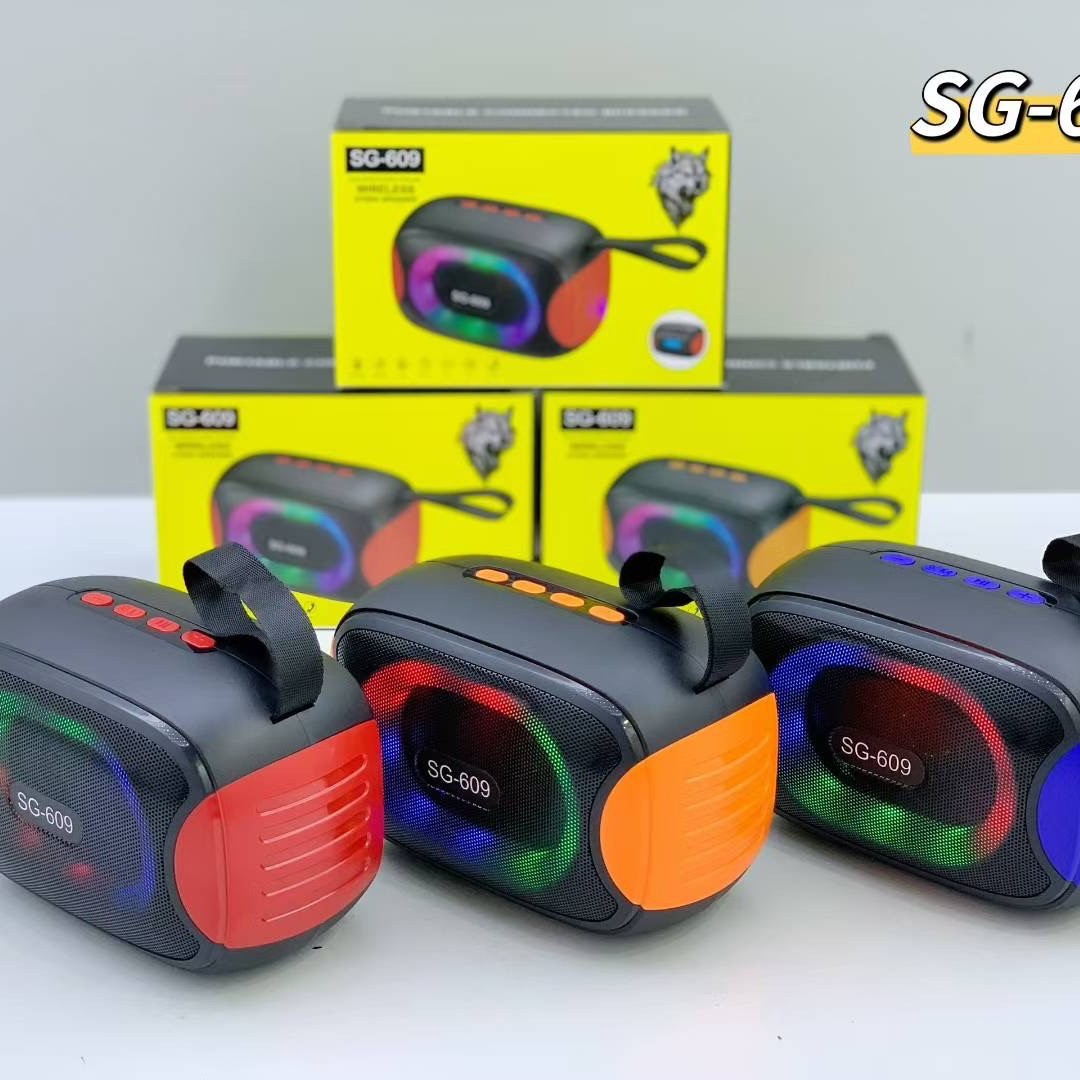 Transfronterizo nuevo SG - 609 altavoz Bluetooth portátil RGB al aire libre subwoofer portátil tarjeta de escritorio TWS audio