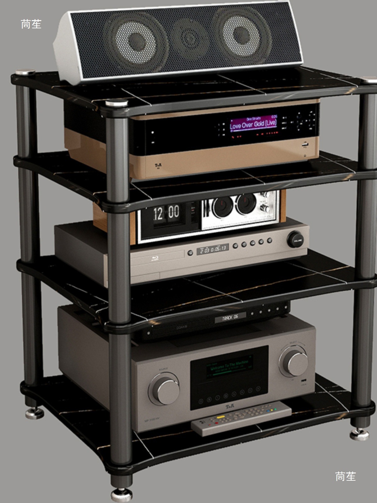 Speaker stand for audiophiles, floor-standing speaker cabinet rack, audio-visual amplifier cabinet, HIF home multi-layer
