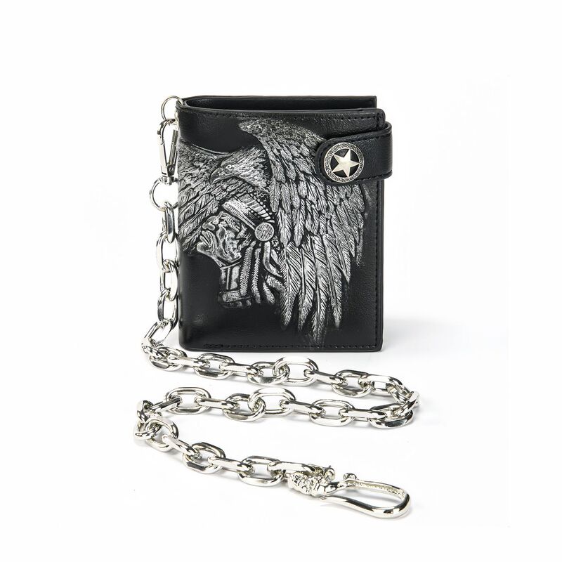 Cross-Border Ready-Made Wallet Indian Pattern Hot-Selling New Gothic Style Element Five-Pointed Star Wallet