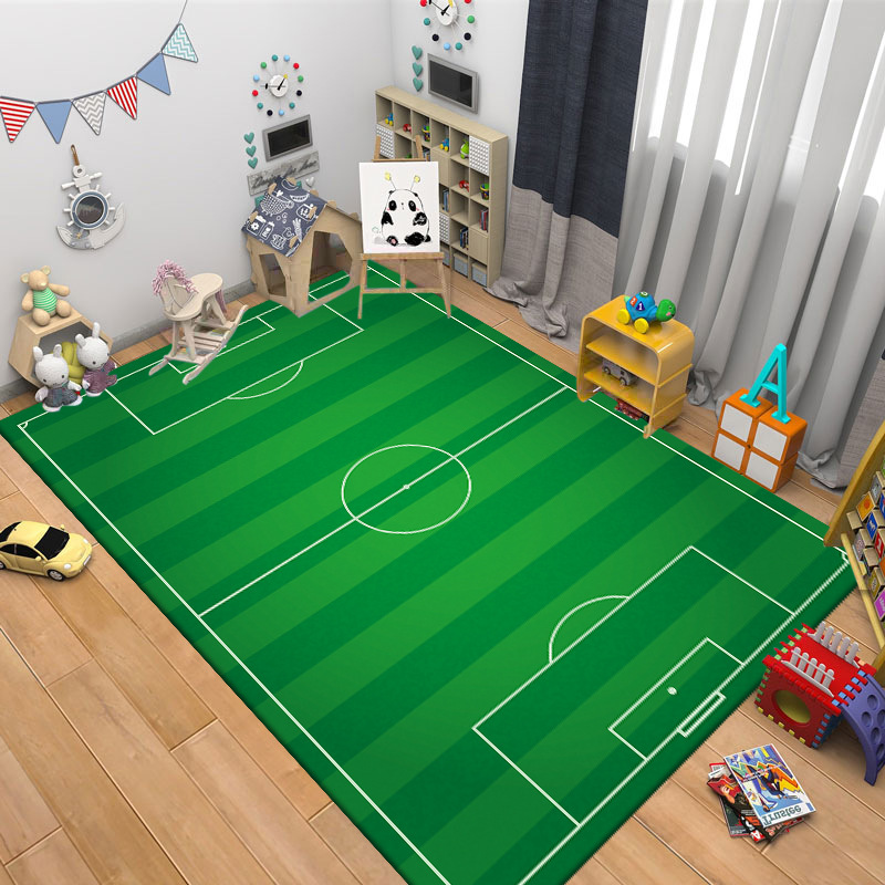 Transfronterizo Amazon temu alfombra de ajedrez volador campo de fútbol sala de estar sofá manta en nombre de la manta de la cama del dormitorio de la habitación de la niña