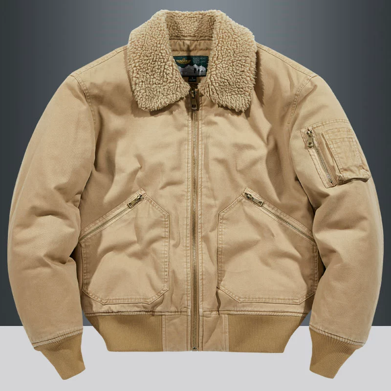 Мужская бархатная куртка из ягненка с хлопковой подкладкой, утолщенная свободная Мужская куртка с хлопковой подкладкой больших размеров, с лацканами, мужская куртка-Авиатор, пальто 8208