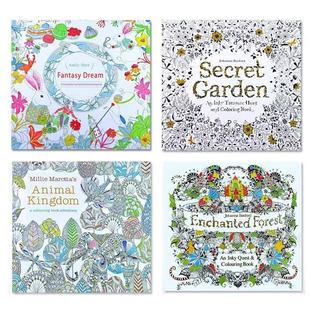 Cross-Border Secret Garden Coloring Book Adult Decompression Coloring Book Children's Student Graffiti Drawing Book Wholesale
