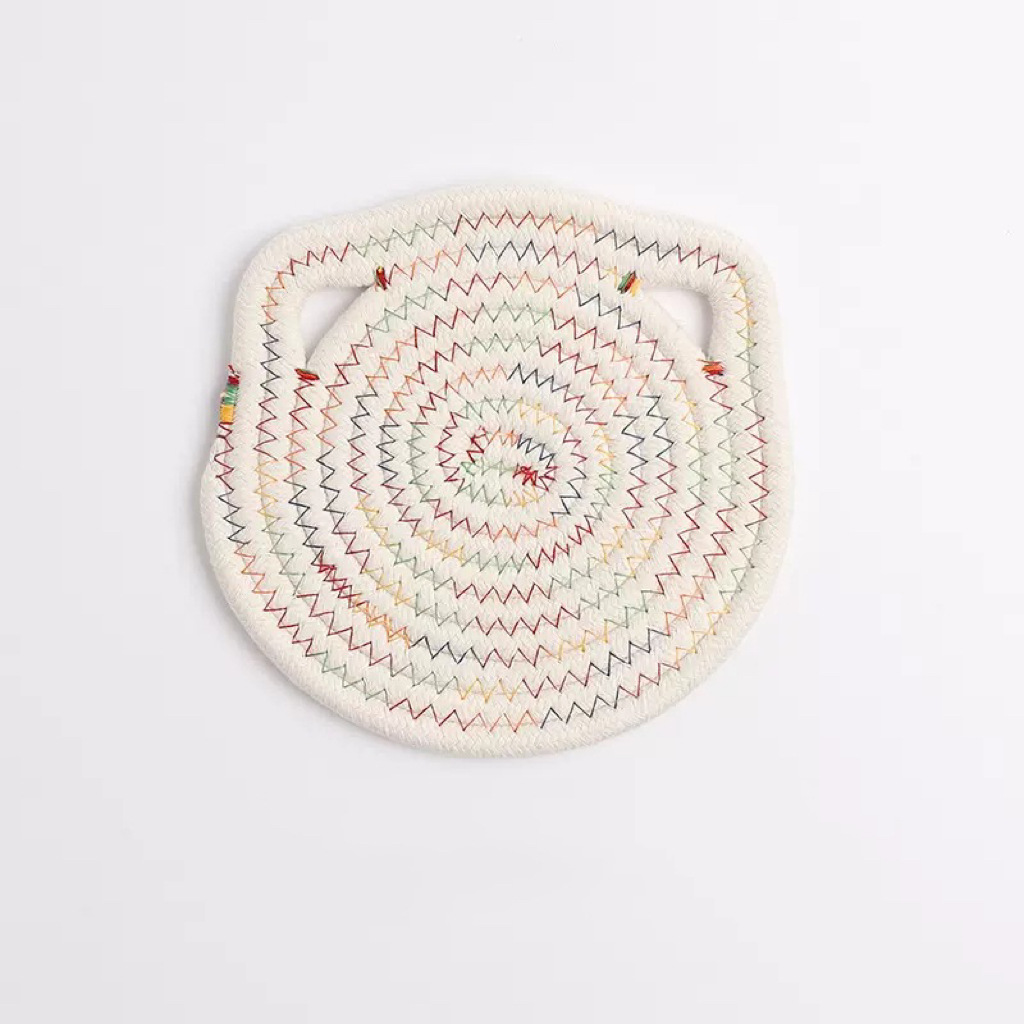 Cojín de aislamiento térmico tejido de cuerda de algodón de lino al por mayor image 22