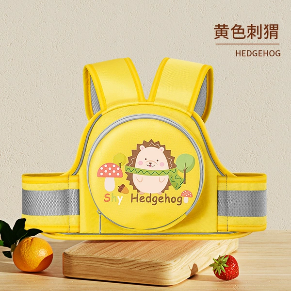 The buckle is upgraded and stronger [Yellow Hedgehog] - with zipper bag