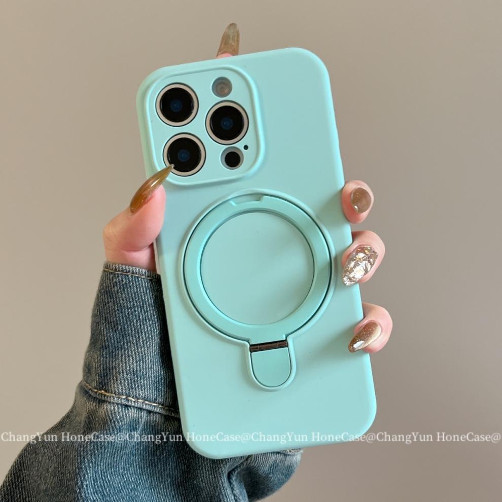 Magnetic Silicone Phone Case For Iphone 15 Pro 14 13 Shockproof_voghion.com