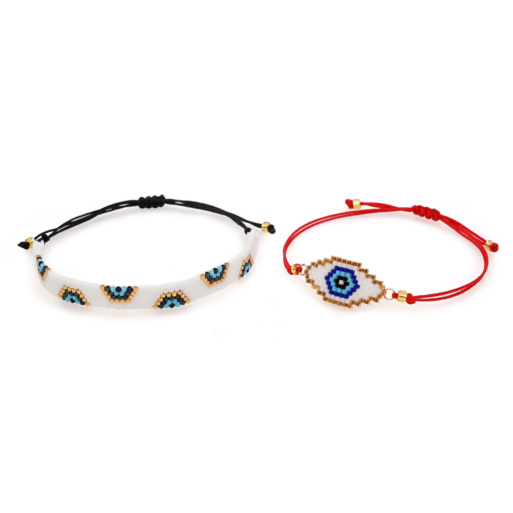 Nihaojewelry Simple Miyuki Beads Hand-woven Lucky Eyes Bracelet Wholesale Jewelry display picture 7