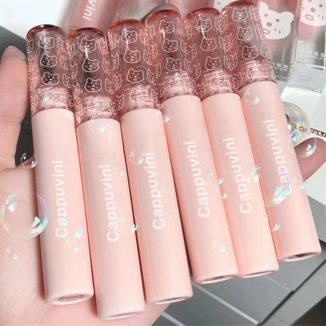 Cappuvini пузырьковая глазурь для губ белая и дешевая