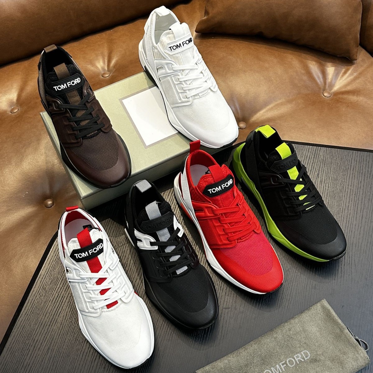 Cross-Border Tangjia Thick-Soled Breathable, Soft and Comfortable Sports Shoes, Fashionable and Trendyy Outdoor Men's Shoes, Customizable Oem Tf