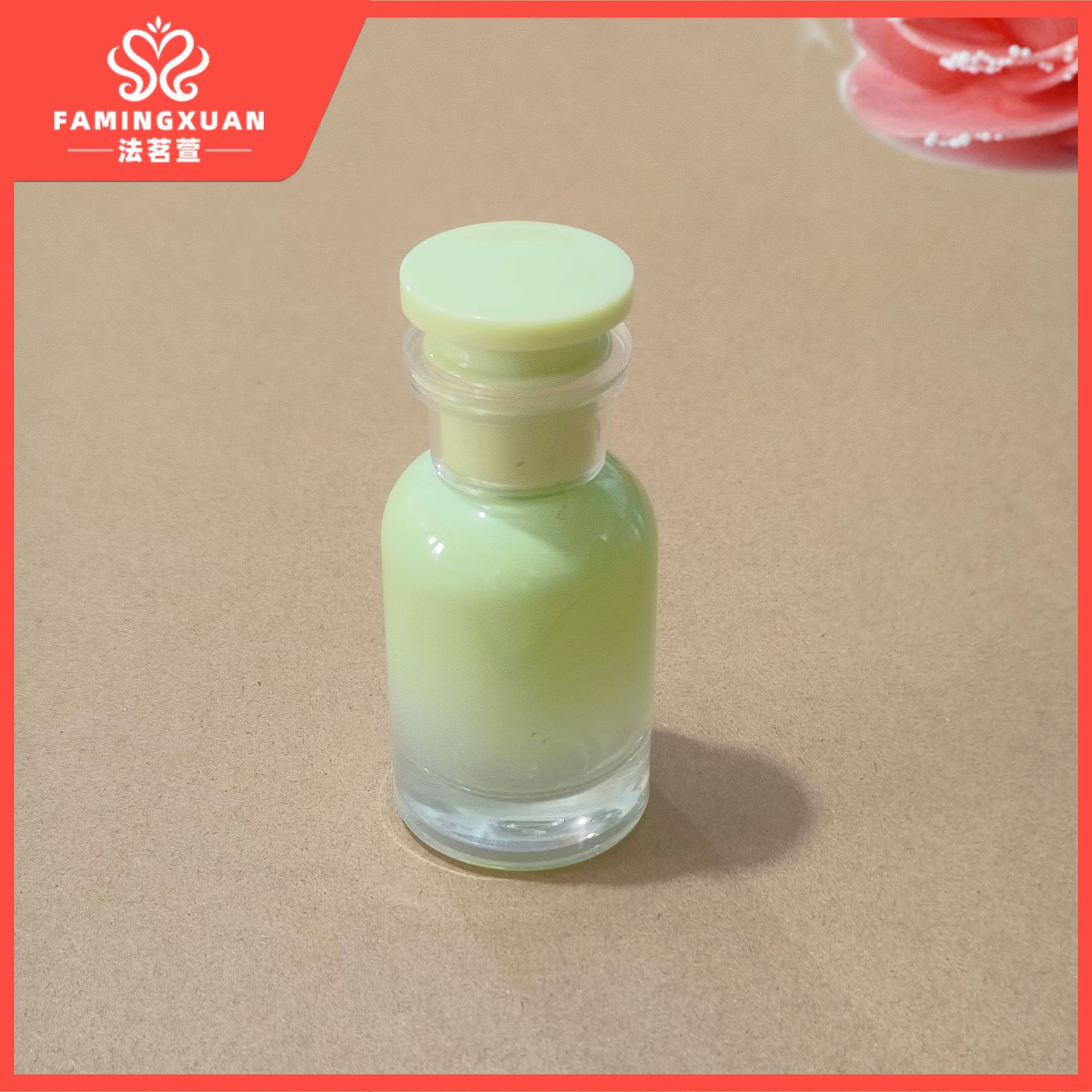 Faimingxuan sub-embalaje botella vacía botella de perfume a granel de vidrio 30ml botella vacía de perfume de aerosol de vidrio de color caramelo