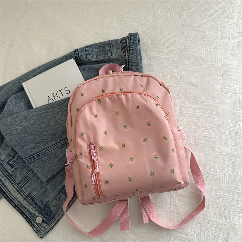 2024 Mochila de empalme de viento de Mori, pequeña mochila de chicas frescas, mini mochila de compras simple