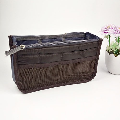 Bolsa de almacenamiento multifuncional plegable doble, bolso de gran capacidad, bolsa de clasificación engrosada, bolsa digital de viaje, almacenamiento mediano