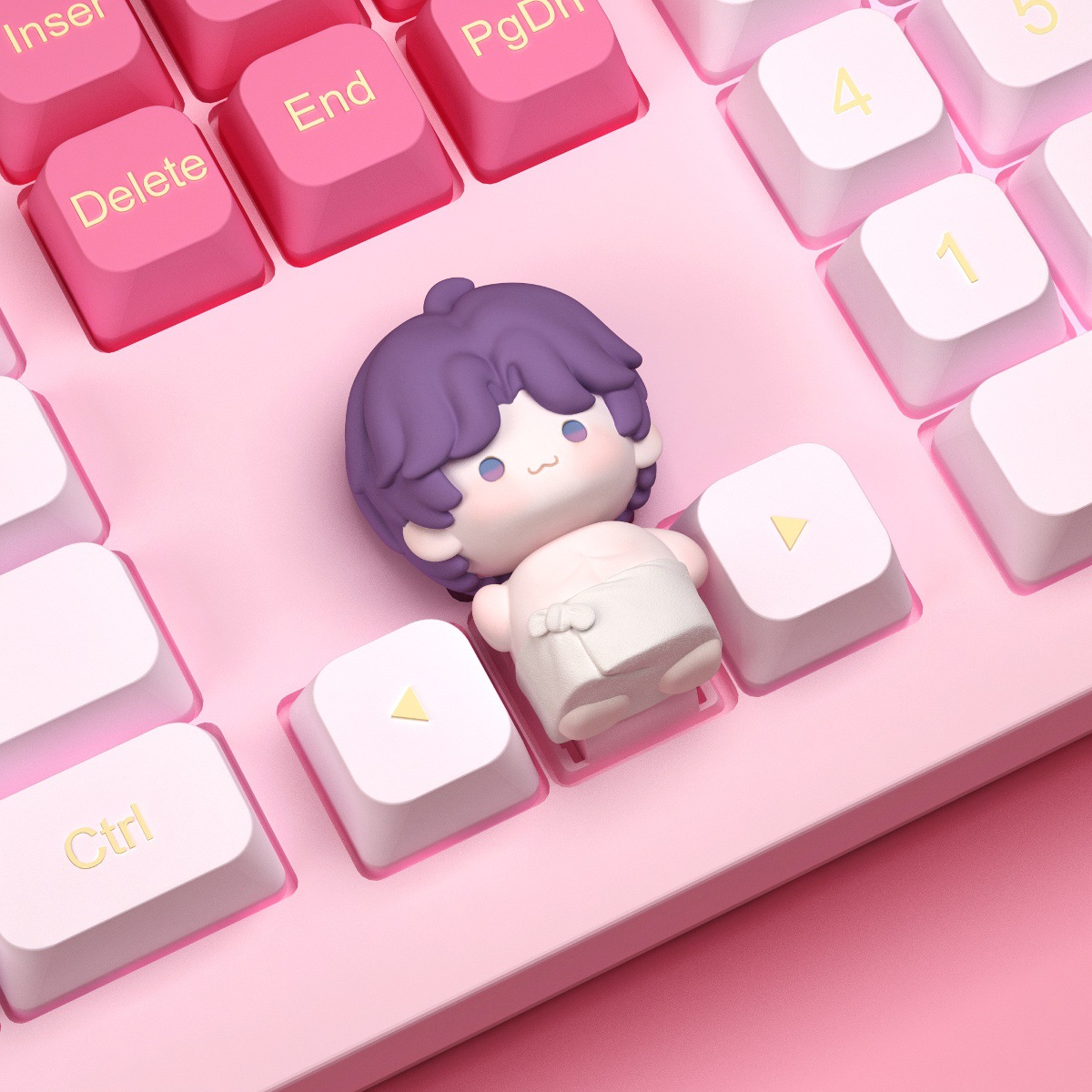Qiyu Keycap Love and Deep Space Mechanical Keyboard Esc Customized Keycap Creative Upper and Lower Keycaps