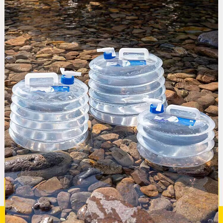 便携式户外可折叠水桶车载装蓄水袋3升5升10升带龙头储水桶批发