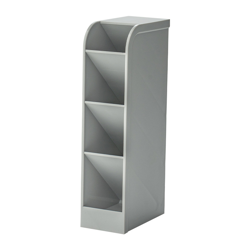 多機能デスクトップ4グリッド収納ボックスオフィス斜め筆立て長方形クリエイティブ斜め挿し式筆立てins高颜値