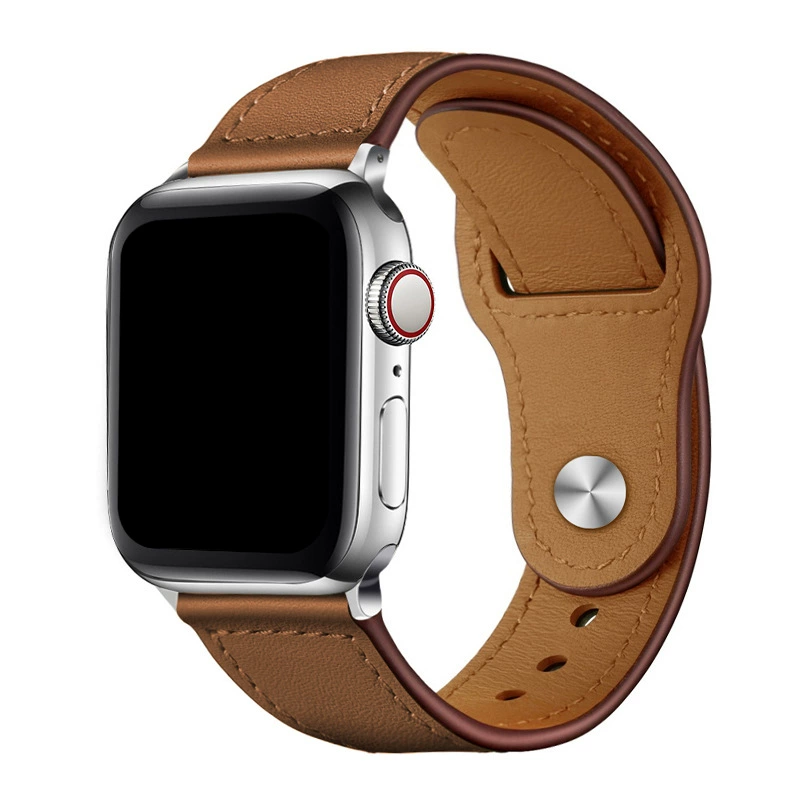 Ретро-браслет для Apple Watch совместимый с кожаным ремешком iWatch, пряжка