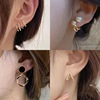 Brand fashionable universal earrings, simple and elegant design, internet celebrity
