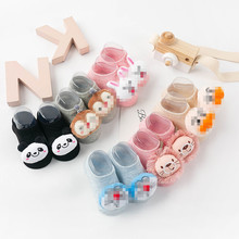 24新款新生儿袜子卡通宝宝船袜婴幼儿学步袜地板袜