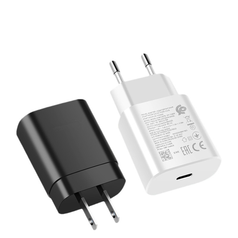 25wpd cargador de teléfono móvil soporte de carga rápida cabeza de carga estándar europeo estándar americano estándar británico PD carga rápida 25W cabeza de viaje