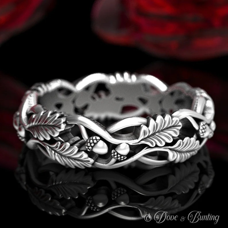 Huajie's new thorns cluster fashion ring alloy creative personality…