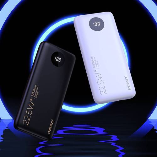 PowerCore 10500mAh Portable Power Bank with Built-in Cable, 22.5W Bidirectional Fast Charging PD Mobile Power Bank with Data Cable