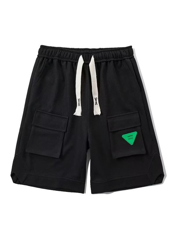 Pantalones cortos de herramientas bf de la marca de moda para hombres, pantalones sueltos de cinco puntos para uso exterior de verano, pantalones rectos casuales de estilo de Hong Kong para adolescentes