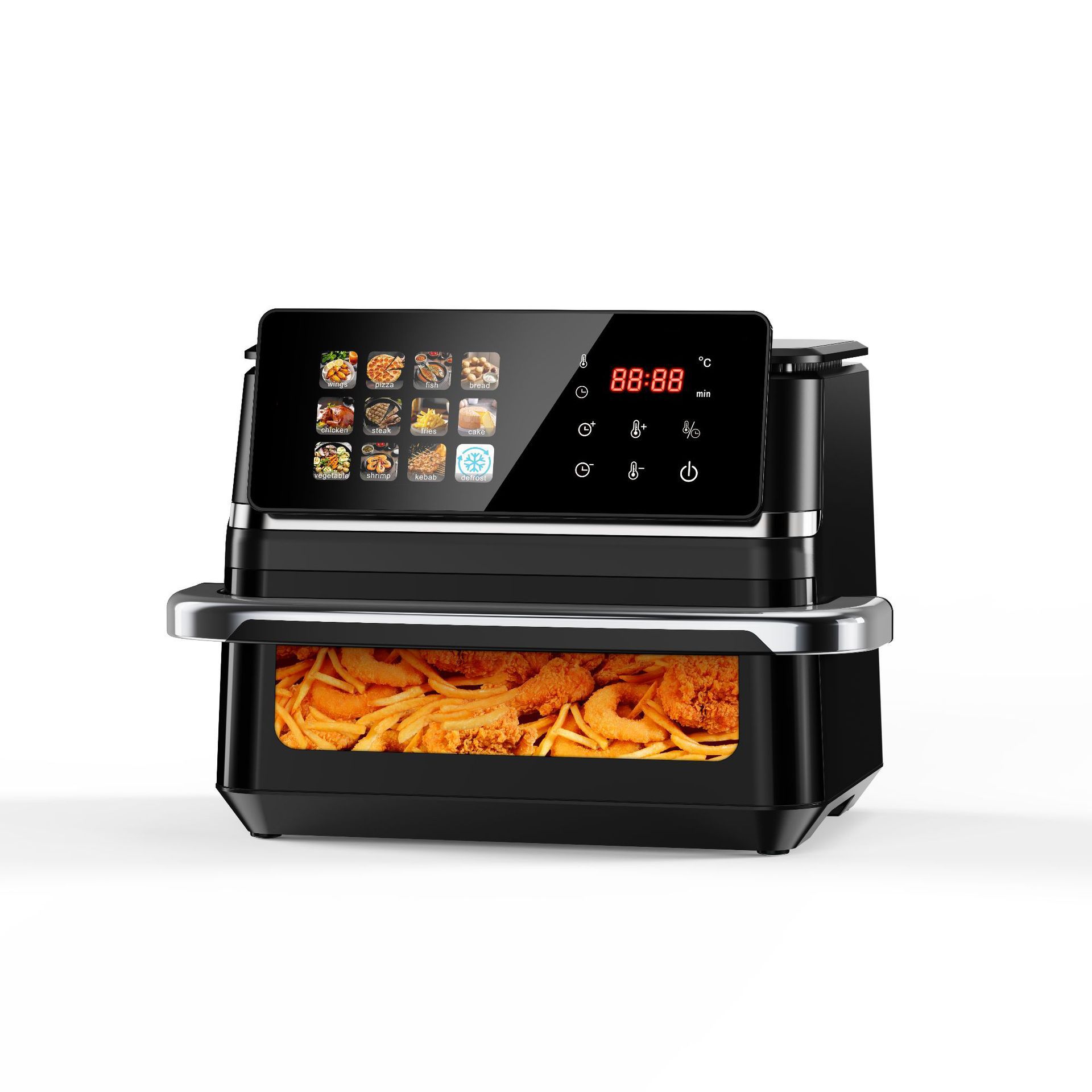 Foreign Trade Cross-Border Large-Capacity Air Fryer Without Frying Household 12L New High-Power Touch Screen Multi-Function