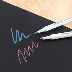 廣納6510BR金屬彩色筆軟頭水彩筆相冊賀卡紙繪畫塗鴉筆水性記號筆