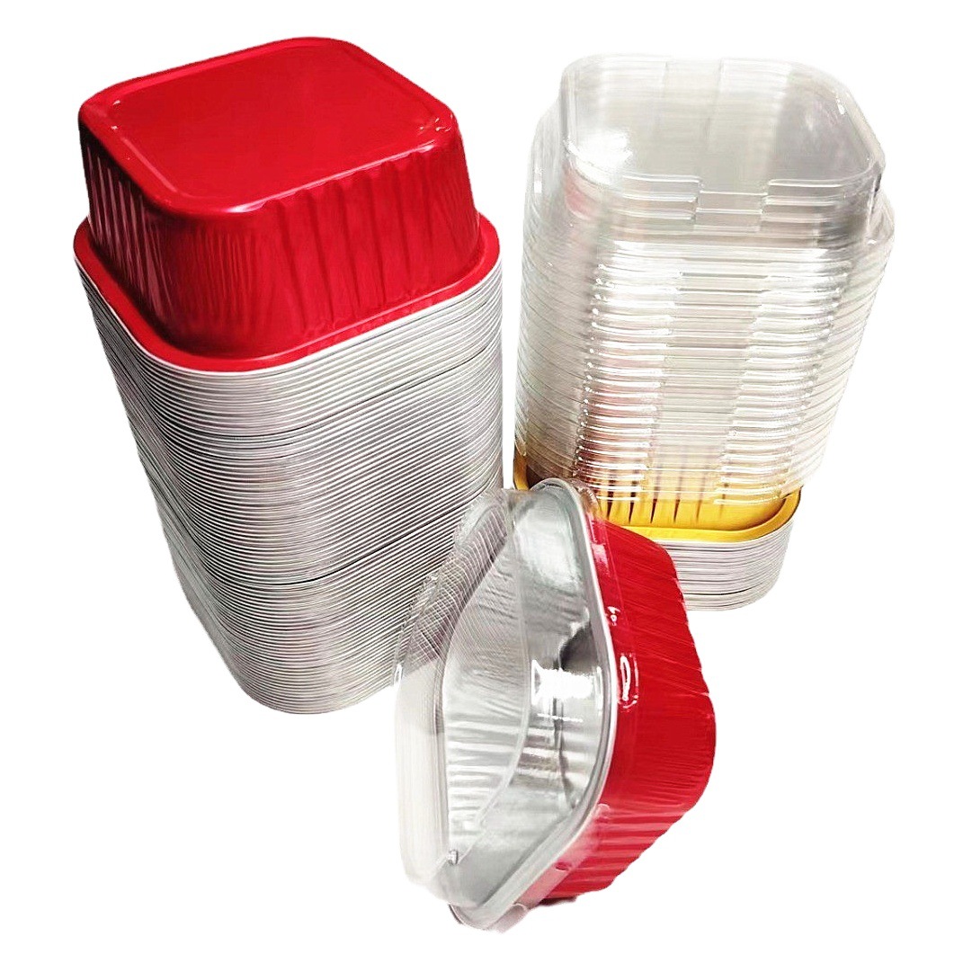 Source Manufacturer 300ml Colored Aluminum Foil Box Thickened High-Temperature Resistant Baking Cup Muffin Cake Mold Dessert Box