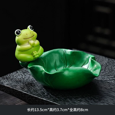 tea table ornament, cartoon-specific for – Car ashtray - prayer-frog-ashtray