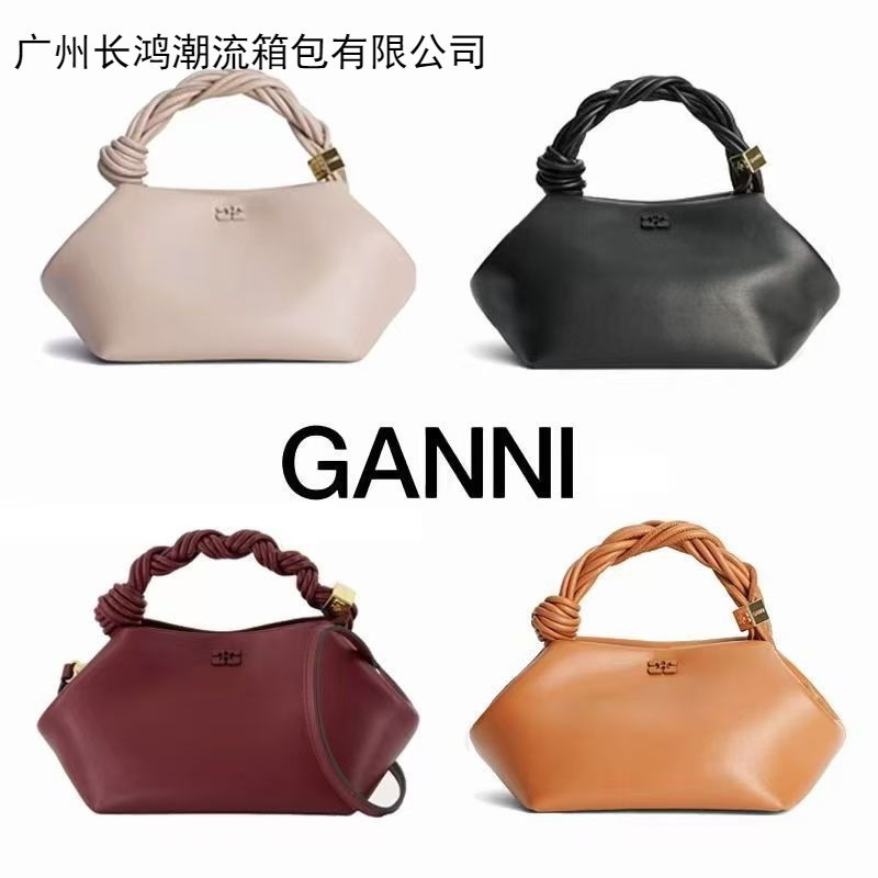 European and American Cross-Border Hot-Selling 2026 New Fashion Ganni High-End Woven Hexagonal Shoulder Tote Crossbody Bag 1