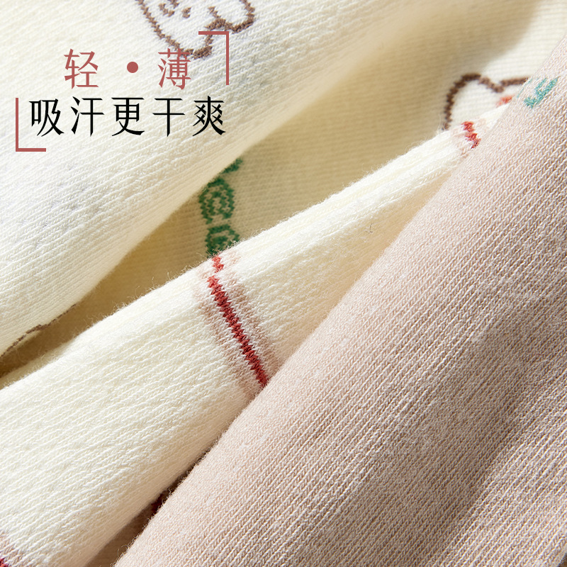 Calcetines Zhuji calcetines de mujer nuevos calcetines de primavera y verano de malla transpirable calcetines absorbentes de sudor calcetines de tobillo bajos de dibujos animados de moda para niñas