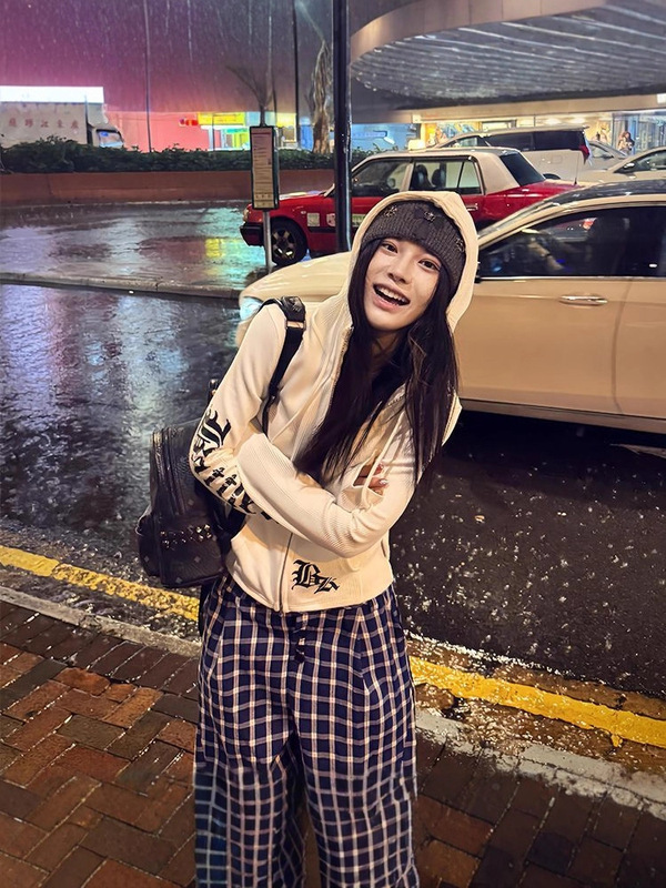美式朋克长袖连帽上衣哥特风防卫衣身新款外套女辣妹潮人现货|undefined