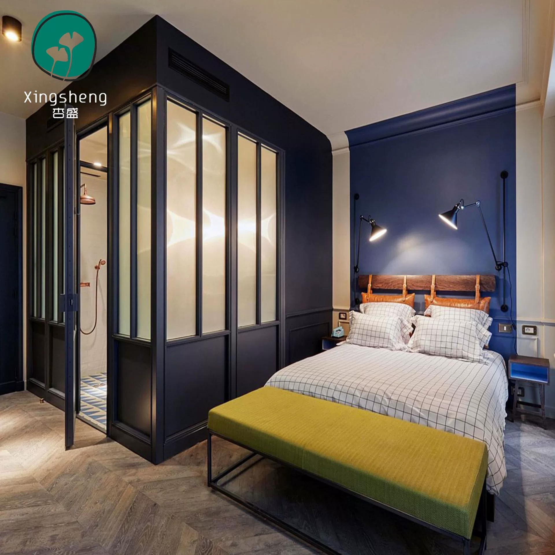 Шкаф двойной двери плиты комнаты для гостей срочной мебели гостиницы личности гостиницы квартиры гостиницы простой современный