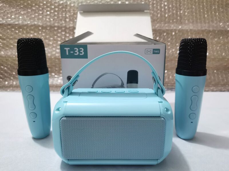クロスボーダー爆金T33 bluetoothスピーカー無線マイク子供歌音響家庭KTV屋外便利式|undefined