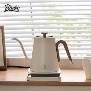 Bincoo Intelligent Temperature-Controlled Hand-Brewed Coffee Pot Household Stainless Steel Long-Mouth Electric Water Kettle 0.8L Tea Water Kettle