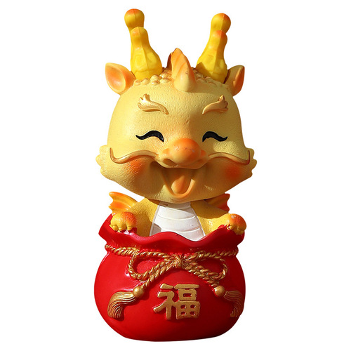 Creative national trend baby dragon decoration ornaments Year of the Dragon zodiac ornaments office desktop lucky resin doll ornaments