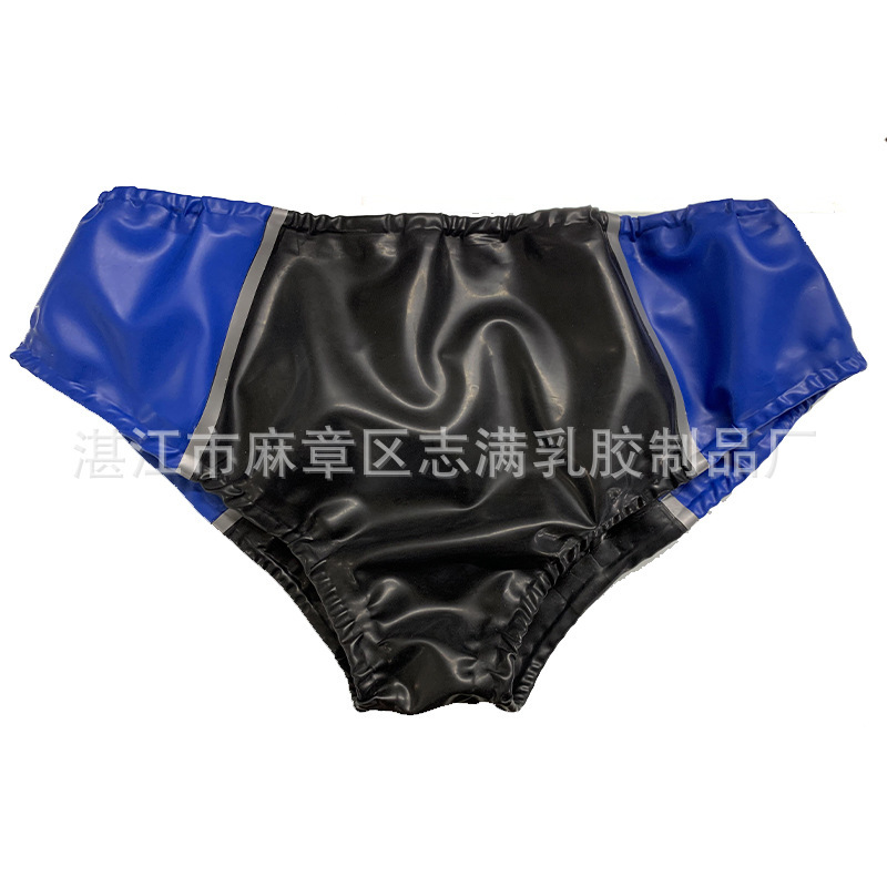 Malaysia Imported Natural Latex Men's Sexy Latex Panties Fetish Rubber Pants Elastic Band Factory Wholesale