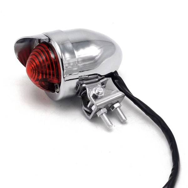 Motorcycle Accessories Retro Modified Tail Light Cruise Prince Motorcycle Metal Round Small Tail Light Brake Light Led Universal