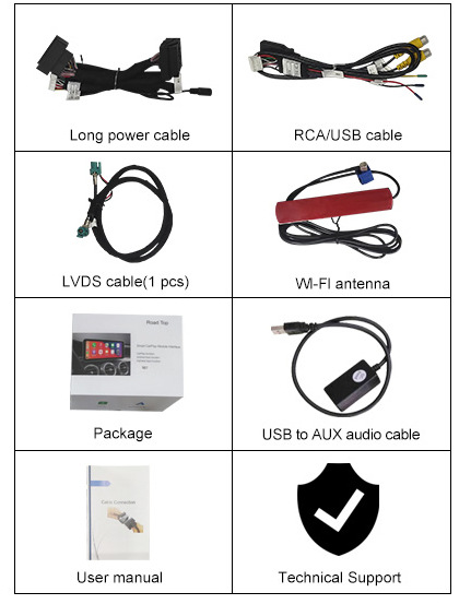 RoadTop Wireless CarPlay Decoder Module Car Machine Interconnection Suitable for Bmw EVO Decoder