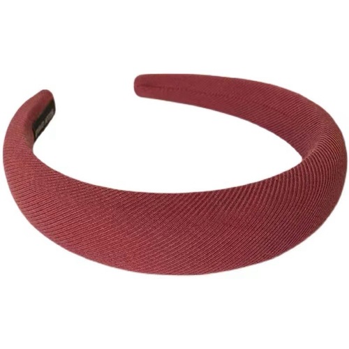 Retro pink sponge headband with high cranial pressure, small face, new internet celebrity solid color Japanese and Korean hair accessories