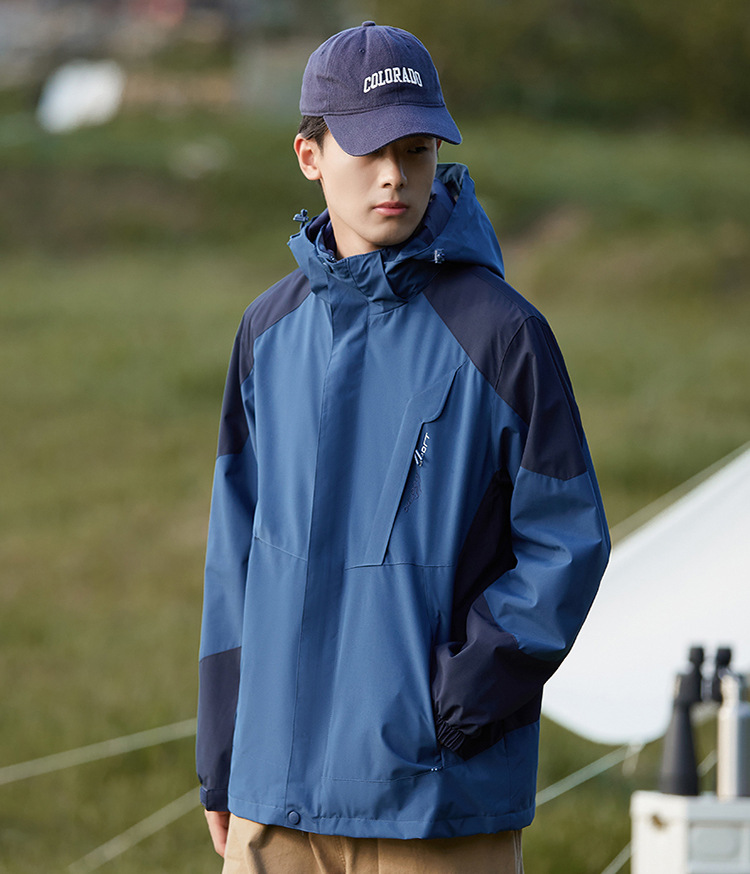 Nuevo abrigo impermeable a prueba de viento transfronterizo chaqueta interior con capuz para hombres herramientas de ropa de asalto al aire libre para mujeres